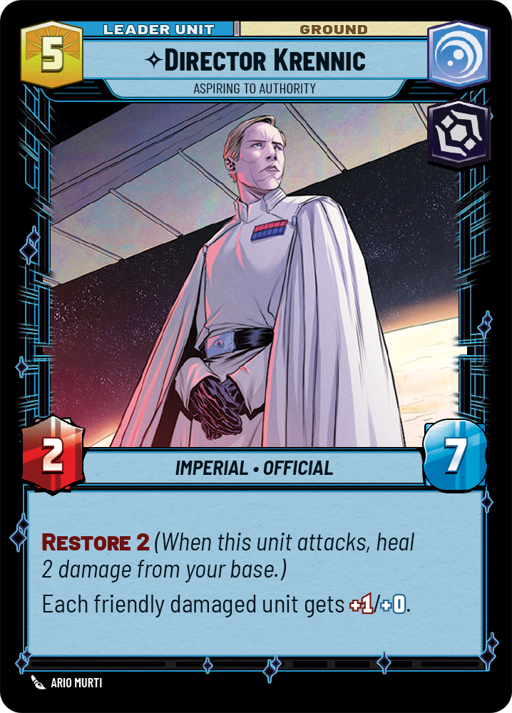 Director Krennic - Aspiring to Authority Star Wars Unlimited Fantasy Flight Games