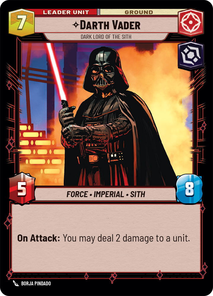 Darth Vader - Dark Lord of the Sith (SOR) Special Star Wars Unlimited Fantasy Flight Games