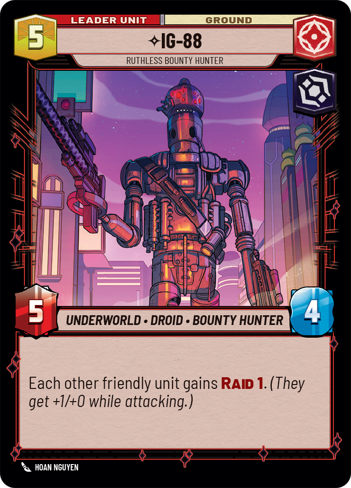 IG-88 - Ruthless Bounty Hunter (SOR) Common Star Wars Unlimited Fantasy Flight Games