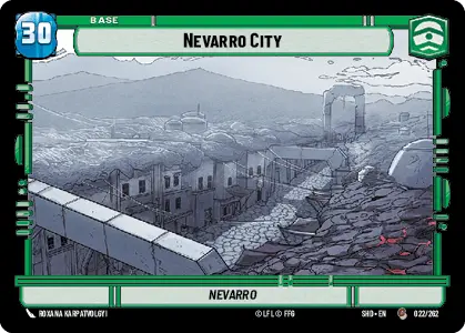 Nevarro City - Nevarro (SHD) Common Star Wars Unlimited Fantasy Flight Games Standard Non-Foil