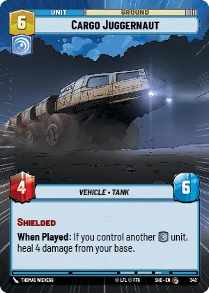 Cargo Juggernaut (SHD) Common Star Wars Unlimited Fantasy Flight Games Hyperspace Non-Foil
