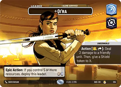 Qi'ra - I Alone Survived (SHD) Rare Star Wars Unlimited Fantasy Flight Games Showcase Foil