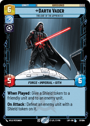 Darth Vader - Twilight of the Apprentice (LOF) Legendary Fantasy Flight Games Standard Non-Foil