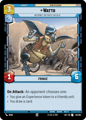 Watto - No Money, No Parts, No Deal (LOF) Uncommon Fantasy Flight Games Standard Non-Foil