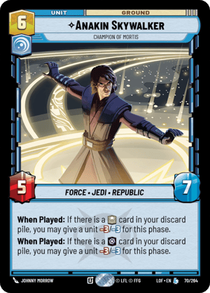 Anakin Skywalker - Champion of Mortis (LOF) Legendary Fantasy Flight Games Standard Non-Foil