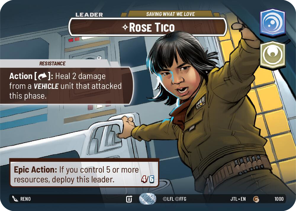 Rose Tico - Saving What We Love (JTL) Common Fantasy Flight Games Showcase Foil