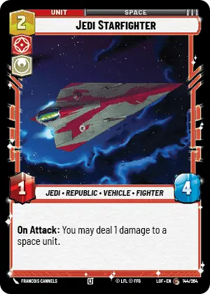 Jedi Starfighter (LOF) Common Fantasy Flight Games Standard Non-Foil