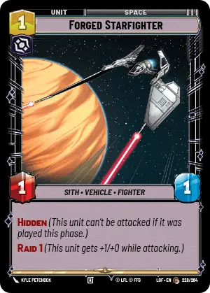 Forged Starfighter (LOF) Common Fantasy Flight Games Standard Non-Foil