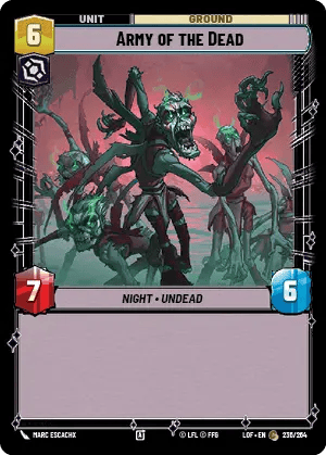 Army of the Dead (LOF) Common Fantasy Flight Games Standard Non-Foil