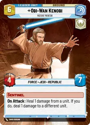 Obi-Wan Kenobi - Patient Mentor (TWI) Common Star Wars Unlimited Fantasy Flight Games