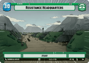 Resistance Headquarters - D'Qar (JTL) Common Fantasy Flight Games Hyperspace Non-Foil
