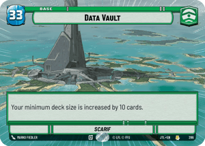 Data Vault - Scarif (JTL) Rare Fantasy Flight Games Hyperspace Non-Foil