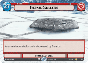 Thermal Oscillator - Starkiller Base (JTL) Rare Fantasy Flight Games Hyperspace Non-Foil