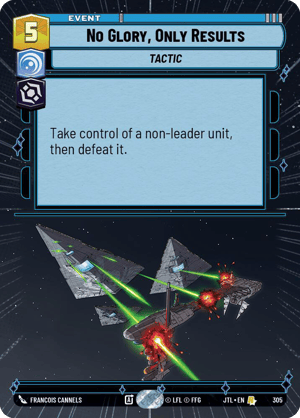 No Glory, Only Results (JTL) Rare Fantasy Flight Games Hyperspace Non-Foil