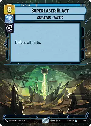 Superlaser Blast (SOR) Legendary Star Wars Unlimited Fantasy Flight Games Hyperspace Non-Foil