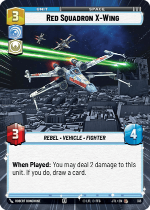 Red Squadron X-Wing (JTL) Common Fantasy Flight Games Hyperspace Non-Foil