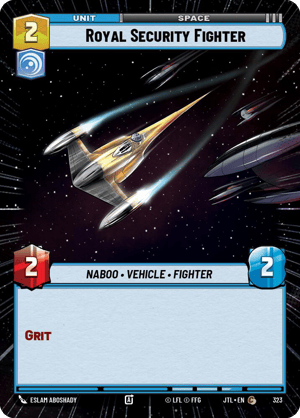Royal Security Fighter (JTL) Common Fantasy Flight Games Hyperspace Non-Foil