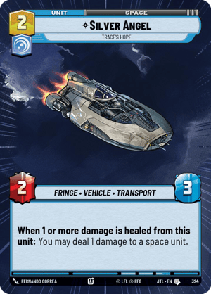 Silver Angel - Trace's Hope (JTL) Uncommon Fantasy Flight Games Hyperspace Non-Foil