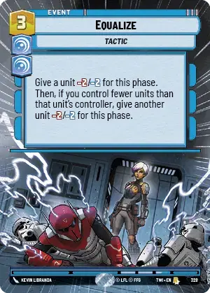 Equalize (TWI) Rare Star Wars Unlimited Fantasy Flight Games Hyperspace Non-Foil