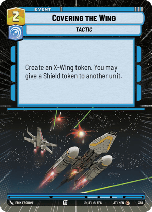 Covering the Wing (JTL) Common Fantasy Flight Games Hyperspace Non-Foil