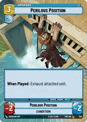 Perilous Position (TWI) Common Star Wars Unlimited Fantasy Flight Games Hyperspace Non-Foil