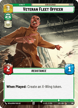 Veteran Fleet Officer (JTL) Common Fantasy Flight Games Hyperspace Non-Foil