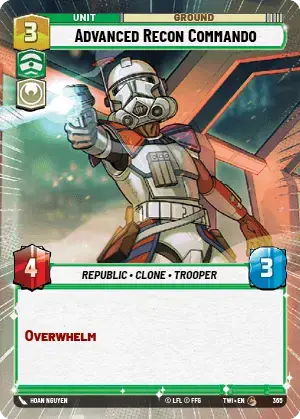 Advanced Recon Commando (TWI) Common Star Wars Unlimited Fantasy Flight Games Hyperspace Non-Foil