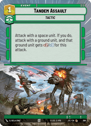 Tandem Assault (JTL) Common Fantasy Flight Games Hyperspace Non-Foil