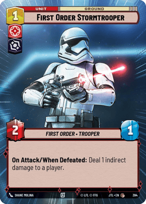 First Order Stormtrooper (JTL) Common Fantasy Flight Games Hyperspace Non-Foil
