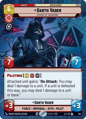 Darth Vader - Scourge of Squadrons (JTL) Legendary Fantasy Flight Games Hyperspace Non-Foil