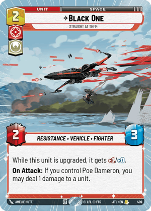 Black One - Straight At Them (JTL) Rare Fantasy Flight Games Hyperspace Non-Foil