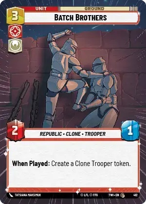 Batch Brothers (TWI) Common Star Wars Unlimited Fantasy Flight Games Hyperspace Non-Foil