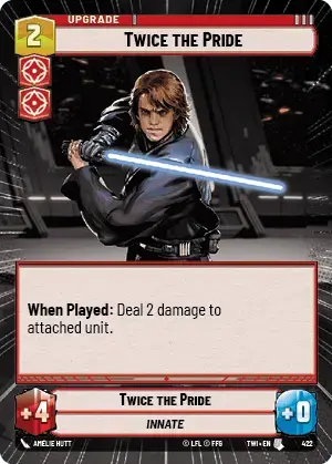 Twice the Pride (TWI) Uncommon Star Wars Unlimited Fantasy Flight Games Hyperspace Non-Foil