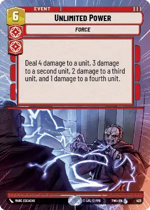 Unlimited Power (TWI) Legendary Star Wars Unlimited Fantasy Flight Games Hyperspace Non-Foil