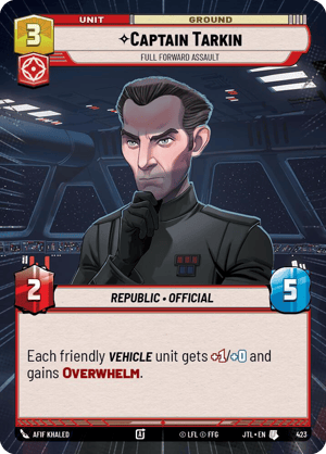 Captain Tarkin - Full Forward Assault (JTL) Uncommon Fantasy Flight Games Hyperspace Non-Foil