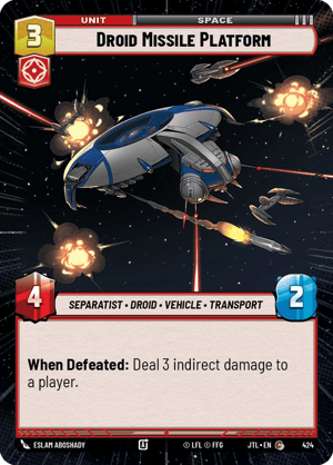 Droid Missile Platform (JTL) Common Fantasy Flight Games Hyperspace Non-Foil