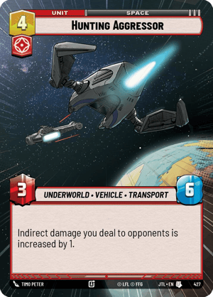 Hunting Aggressor (JTL) Uncommon Fantasy Flight Games Hyperspace Non-Foil