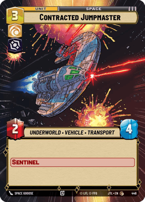 Contracted Jumpmaster (JTL) Common Fantasy Flight Games Hyperspace Non-Foil