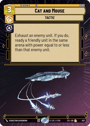 Cat and Mouse (JTL) Rare Fantasy Flight Games Hyperspace Non-Foil