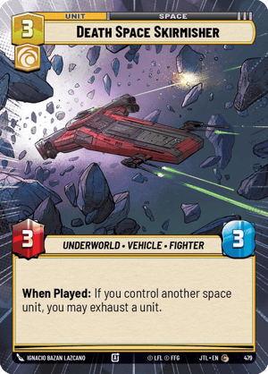 Death Space Skirmisher (JTL) Common Fantasy Flight Games Hyperspace Non-Foil