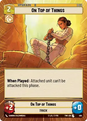 On Top of Things (TWI) Uncommon Star Wars Unlimited Fantasy Flight Games Hyperspace Non-Foil