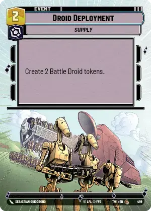Droid Deployment (TWI) Common Star Wars Unlimited Fantasy Flight Games Hyperspace Non-Foil