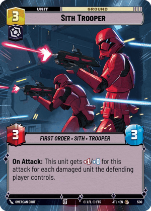 Sith Trooper (JTL) Common Fantasy Flight Games Hyperspace Non-Foil