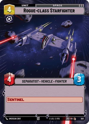 Rogue-class Starfighter (JTL) Common Fantasy Flight Games Hyperspace Non-Foil