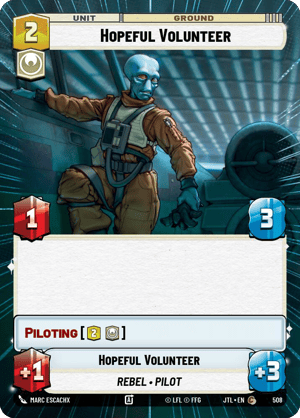 Hopeful Volunteer (JTL) Common Fantasy Flight Games Hyperspace Non-Foil