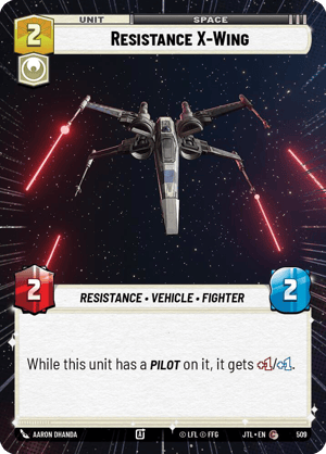 Resistance X-Wing (JTL) Common Fantasy Flight Games Hyperspace Non-Foil