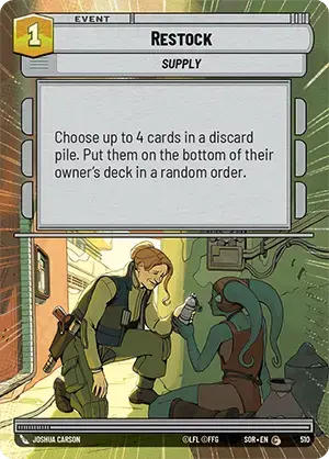 Restock (SOR) Common Star Wars Unlimited Fantasy Flight Games Hyperspace Non-Foil