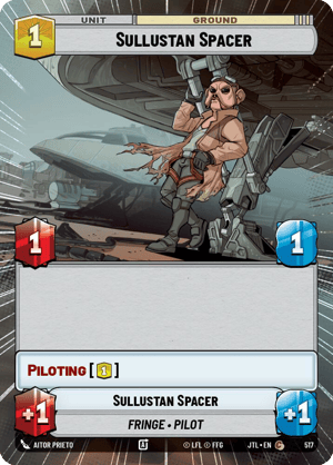 Sullustan Spacer (JTL) Common Fantasy Flight Games Hyperspace Non-Foil