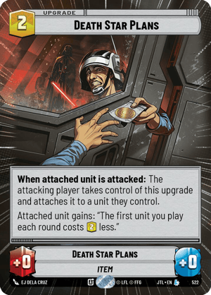 Death Star Plans (JTL) Legendary Fantasy Flight Games Hyperspace Non-Foil