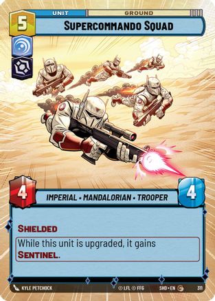 Supercommando Squad (SHD) Common Star Wars Unlimited Fantasy Flight Games Hyperspace Non-Foil